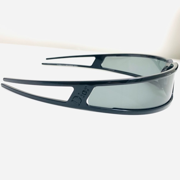 RARE🖤DIOR Bandage 1 black Y2K authentic sunglasses - Picture 3 of 14